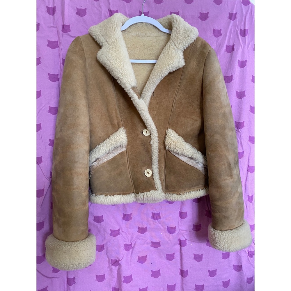 Size XS-Small genuine shearling coat